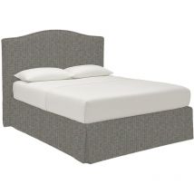 1,5 Personen Bett Runcorn – Abnehmbarer Bezug – Grau – 140 x 200 cm – Stoffbezug
