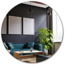 Tulup - Wandspiegel - Runder Spiegel - Schminkspiegel - Kosmetikspiegel - Badspiegel – Rund – Rundspiegel Ø80 cm