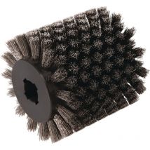 Rundbürste Ø 100 mm Stahldraht, vermessingt 4 Keilnuten 100 mm 5000 min-¹
