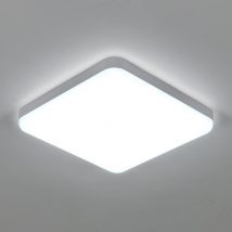 Comely - led Deckenleuchte 32W 3600LM, Wasserdicht IP54, Deckenlampe für Badezimmer Küche Flur Balkon 25cm - Kaltweißes Licht 6500K