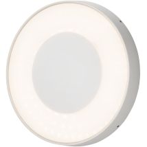 Konstsmide - Led Außenwandleuchte / Deckenleuchte Carrara Weiß Inkl. Fernbedienung, 25w