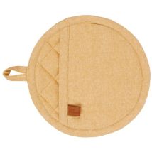 Runde Topfhandschuh 20 Cm Amber Gold - Stoff - Gemütlich & Trendy