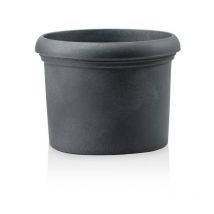 Teraplast - Runde Vase ''Classic Vicenza'' für Blumen und Gartenpflanzen -45 cm / Antike