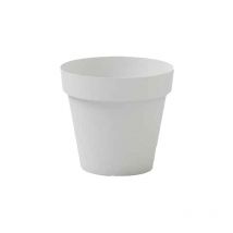 VECA Runde Cleo-Vase 50 cm – Schokolade – UV-beständig – Recycelbar – Stoßfest – Für Innen- und Außenbereich