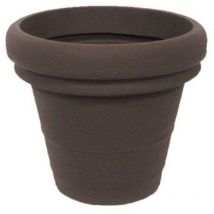 Runde Vase 'Doppio Bordo Classic' für Blumen und Gartenpflanzen. -35 cm / Antike