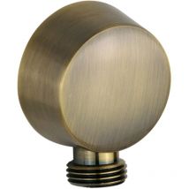 Tecom - Runde Wassersteckdose in Bronzefarbe mit 1/2' Gasanschluss DPATP12BR Bronze