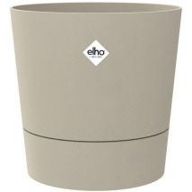 Runder Blumentopf - Elho - Foss Rund 35 - 21 L - L 35 X B 34,5 X H 34 Cm - Beige - Außenbereich