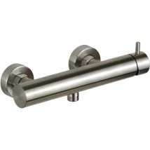 Runder externer Duschmischer aus aisi 316-Stahl Pollini Jessy Steel MXEDMC16CAS Rostfreier Stahl