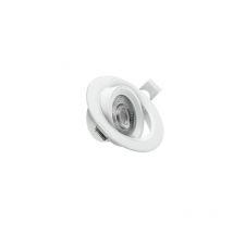 Matel - Runder kippbarer LED-Ring (7W 3CCT 560lm) IP20 Ø9x3,8cm weiße Farbe