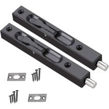 Lrapty - Stück versteckte Türverriegelung, Bolzenschloss 304 Edelstahl-Türverriegelung, 6 Zoll versteckte Türverriegelung Edelstahl-Sicherheitsriegel