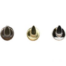 Runder nickelbeschichteter Haken 4er Set