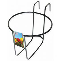 Runder Pflanzkübel 'Geranio' aus Schmiedeeisen für den Balkon 'Made in Italy'.