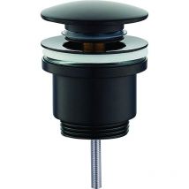 Runder schwarzer Clic-Clac-Abfallablauf Piralla Rubinetterie pcunr matt-schwarz