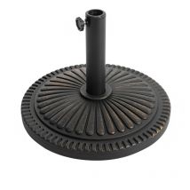 Avestar 15 Kg Runder Schirmständer Für Garten, Sonnenschirmständer, Beschwerter Schirmfuß, Schirmsockel
