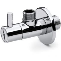 APM - Runder Untertischhahn aus Messing mit inspizierbarem Filter 2601.01510 Chrom