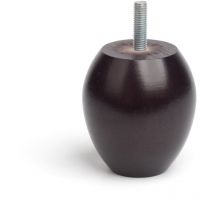 Rundes Buchenholzbein, Wengefarbe, Mod. 457, Ø65x7cm König E3/68432