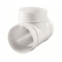 Rundes Gerades T-stück 125/125 Mm Pvc Vents 592