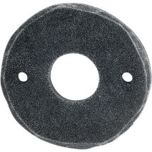 HALCÖ – WC-Rosette STUBAI – Durchmesser 53 mm – verzinkt schwarz passiviert – Feuerschutz ÖNORM B3859