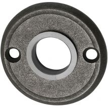 Gröden Drückerrosette ø 50x3mm mit Holzschrauben, verzinkt thermopatiniert - Halcö