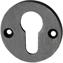 Zylinderrosette pz, ø 50 mm, Höhe 3 mm, Eisen verzinkt alt gebürstet - Schörghofer
