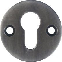 Zylinderrosette pz, Parma, ø 56 mm, Höhe 3 mm, schwarz passiviert - Schösswender