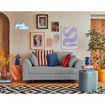 Rune – 2-sitzer sofa – aus cord - hellgrau