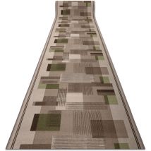 Rugsx - Runner anti-slip listra gum Geometric beige 67cm beige 67x160 cm