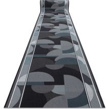 Runner anti-slip malis gum Geometric grey 80cm grey 80x500 cm