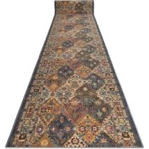 Runner anti-slip modern classic beige / grey 19 120cm multicolour 120x620 cm