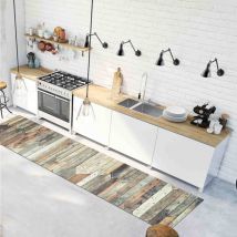 Eurobrico - runner in vinile vintage wood, 50x180 cm