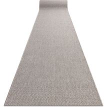 Runner SISAL FLOORLUX design 20433 silver PLAIN 100 cm grey 100x870 cm