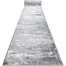 Rugsx - Runner Structural mefe 6184 two levels of fleece dark grey 60 cm grey 60x700 cm
