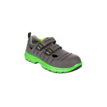 5171 Gr. 47 S1P-ESD-Sicherheitsklettsandalen FlexStar grau/grün - Runnex