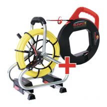 Set professionale asta in fibra di vetro nastro-L.30m Runpotec