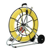 Runpotec - Cinta de varilla de fibra de vidrio-L.100m doblado-R.620mm cable-D.9mm