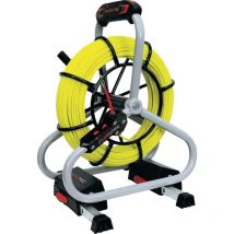 Runpotec - Set professionale asta in fibra di vetro nastro-L.60m piegatura-R.120mm cavo-D.4.5mm