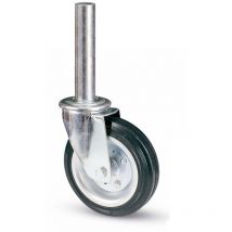AVO - Ruota 80BI 200x50 rivestimento gomma girevole con perno per trabattelli