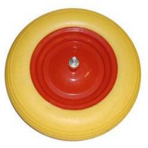 FER - Ruota per carriola pu piena perno mm.12x210 - perno mm.12x210, interasse mm.150