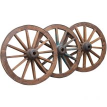 Biscottini - ruota carro antica L117XPR36XH117 cm restaurata