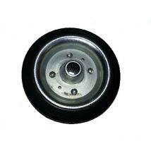 Ruota con rivestimento in gomma 180X50 gomma piena marca AVO 112 made in italy