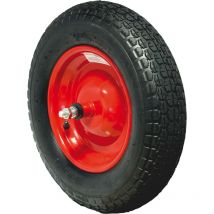 Ruota di ricambio butile x carriola ramponata asse lungo universale pneumatico