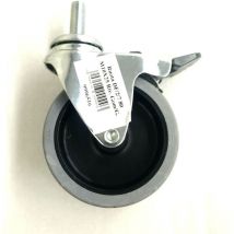 Ruota FIL.M10 con freno MM.80 plastica