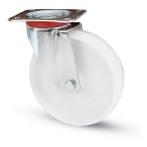 AVO - ruota girevole per carrelli nylon ART.118BIS mm. 80-PIASTRA MM.100X85
