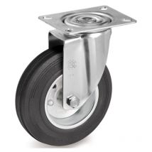 Tellure - ruota gomma c/piastra girevole Ø250MM 534708