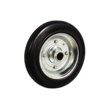 Ruota Industriale Gomma Sciolta 250 mm con Boccola Asse 25mm 250x60 mm - asse 20mm