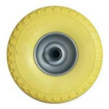 Ruota per carrello pu piena mm.260 cerchio in acciaio verniciato - ø mm.260x85 foro mm.20