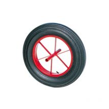 Ruota per carriola, asse saldato, pneumatico, capacità di carico 200kg, D.400mm
