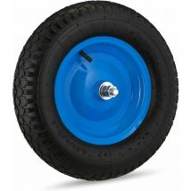 Abrek - ruota carriola pneumatica cuscinetto perno corto 125mm tacchettata