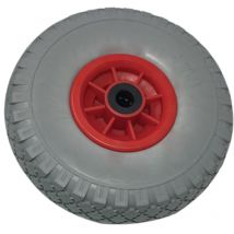 Ruota pu antiforo x bravetta mozzo centrato Hand mm 255x75 disco plt mozzo mm 75 f.mm 20 Hand
