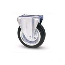 Ruote piroettanti industriali rotelle Girevoli con Piastra per Carrelli Banchi da Lavoro 80 mm Fissa